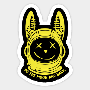 Moon Bunny Sticker